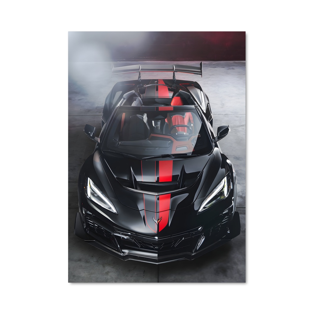 Poster Corvette Vitesse bande